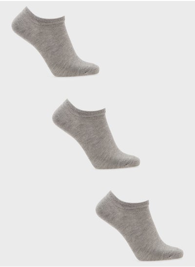 اشتري 3 Pack Assorted No Show Socks (41/44) في الامارات