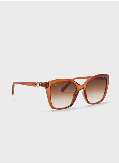 Buy Modified Rectangle Oversized Sunglasses in UAE