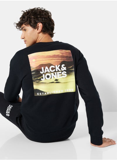 Buy Back Graphic Logo Sweatshirt in UAE