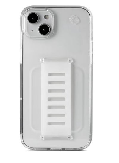 Buy Protective Case Cover With Holder For Apple iPhone 15 Plus Clear in Saudi Arabia