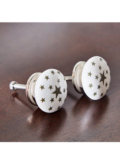 Buy Splendid 2-Piece Star Door Knob Set 4 x 5.5 x 4 cm in Saudi Arabia