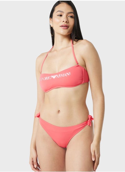 Buy Logo Knitted Bikini Set in UAE