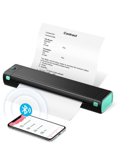 Buy Portable Bluetooth Wireless M80F-A4 Thermal Mobile-Printer, Compact Inkless Printer for Travel, Support Phone & Laptop, Small Printers for Home Use Vehicles Office School Stencils in Saudi Arabia