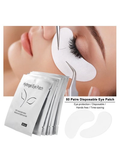 Buy 50 Pairs Eyelash Pads Eyelash Extension Eye Patch Eye Skin Moisture Tighten face cover Eyelash Grafting Eye Pads in UAE