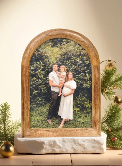 Handcrafted Wooden Arch Photo Frame 15x20 cm by Artesania price in UAE ...