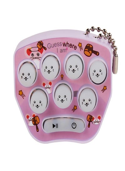 Buy Wiwilys Fun Mini Gophers Hands-on Speed Game Whack A Mole Game, Mini Whack-a-mole Game Keychain Electronic Sensory Hamster Memory Game Toy For Kids in Saudi Arabia