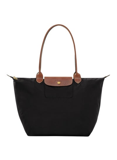 Buy women's large tote bag, handbag, shoulder bag black classic style in Saudi Arabia