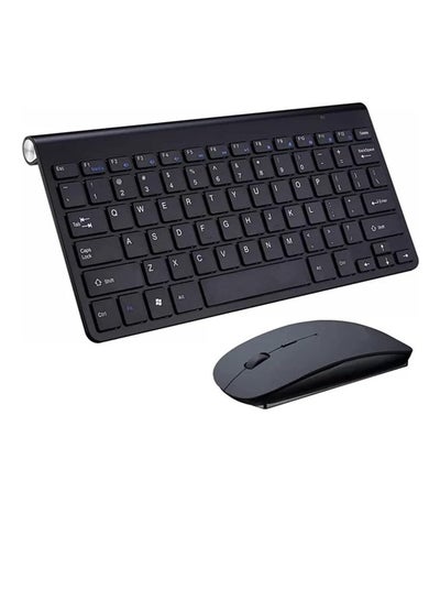 اشتري Wireless Keyboard And Mouse Combo Cordless USB Computer Keyboard And Mouse Set Ergonomic Silent Compact Slim For Windows Laptop iMac Desktop PC في الامارات