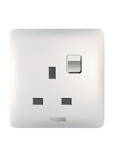 اشتري Danube Home - Milano 13A Single Switched Socket With Led Indicator Wh Ps في الامارات