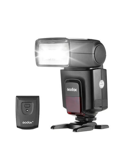 اشتري TT520ⅡUniversal On-Camera Flash Electronic Speedlite + AT-16 2.4G Wireless Trigger Transmitter Guide Number 33 S1 S2 Modes Replacement for Canon Nikon Pentax في الامارات