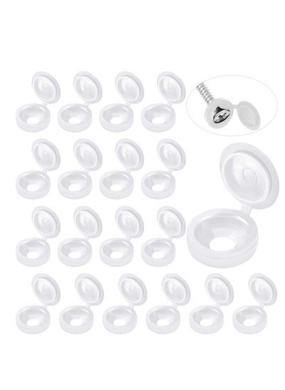 اشتري Hinged Screw Cover Caps Plastic Screw Caps Fold Screw Snap Covers Washer Flip Tops في السعودية