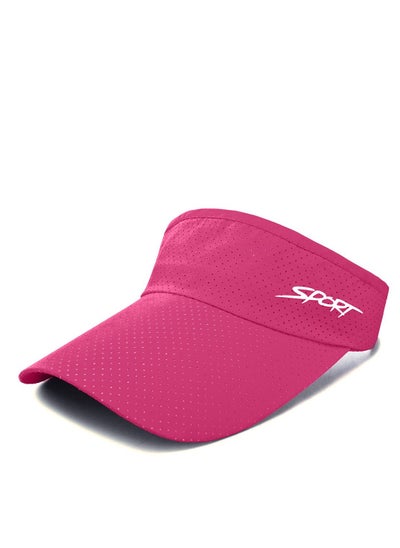 Buy Empty Top Cap Breathable Shade Baseball Cap Rose Red in Saudi Arabia