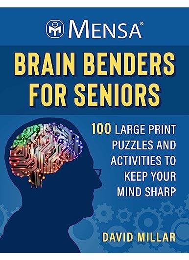 Buy Mensar Brain Benders For Seniors 100 Large Print Puzzles And Activities To Keep Your Mind Sharp in UAE