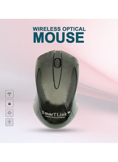Buy Wireless Optical Mouse 2.4Ghz, Hi-Speed Optical Mouse Plug & Play, High dpi 1600, 10M Distance, Auto Sleep -SmarTLink Wireless SL7007MSW in Saudi Arabia