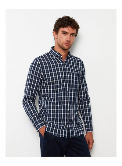 اشتري Regular Fit Long Sleeve Plaid Men's Shirt في مصر