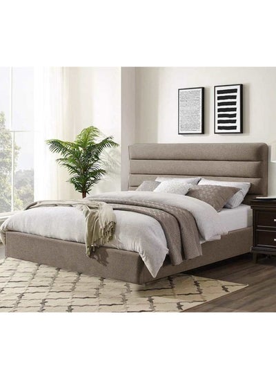 Buy Button Tufted Bed Beige 180Cm in Egypt