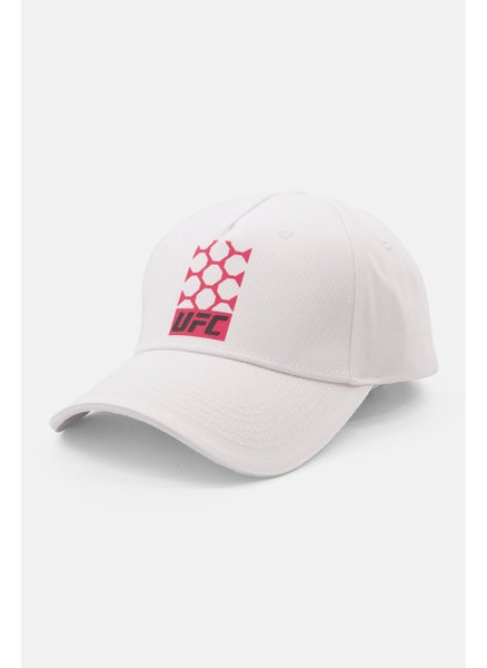 Buy Men Brand Logo Adjustable Baseball Cap, White in UAE