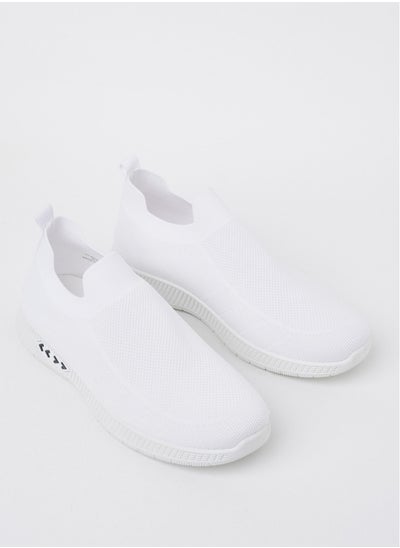 Buy Cobblerz Men's Slip-on Low Top Sneakers WHITE in Saudi Arabia