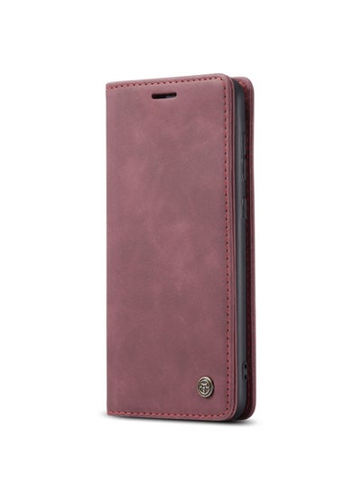 Buy CaseMe Samsung Galaxy A72 Case Wallet, for Samsung Galaxy A72 Wallet Case Book Folding Flip Folio Case with Magnetic Kickstand Card Slots Protective Cover - Wine in Egypt