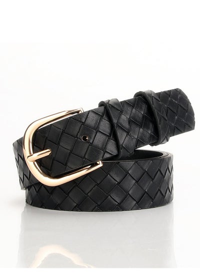 Buy Ladies' Alloy Pin Buckle Is Versatile And Stylish With A Belt 105cm Black in UAE