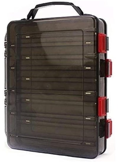 Buy THE WHITE SHOP Fishing Lure Tackle Box, Fishing Tackle Storage Trays, Double Sided 10 Compartments Waterproof,for Vest Casting Fly Fishing in UAE