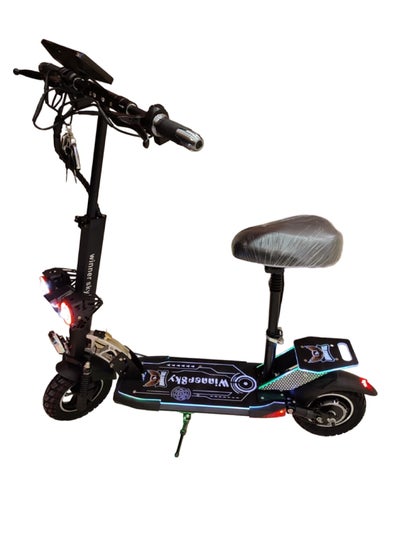 Buy High-Power Electric Scooter with 48V 13Ah Battery and 2000W Motor Black in UAE