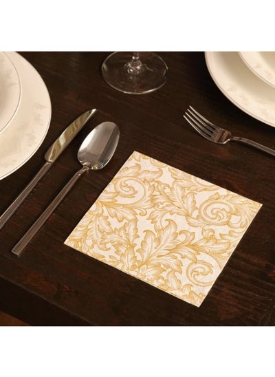 Buy 20 Pcs Home New Year Baroque Paper Napkin 300.22.02.1030 in UAE