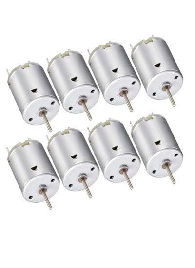 اشتري DC Motor, 12 Pcs 3V-12V 280 Micro DC Motor, Round Shaft Electric Motor, Mini Electric Hobby Motor, for DIY Toys Science Projects Airplane RC Boat Model في الامارات