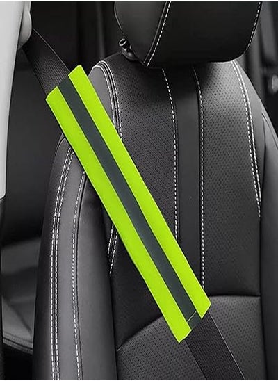 Buy MAXSTORE 2 Piece Car Seat Belt Cover Fluorescent Yellow Fit All Cars in Egypt