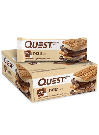 Buy 12-Piece Protein Bars Chocolate Smores in UAE