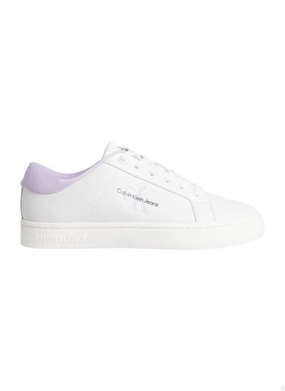 Buy Women's Leather Trainers - Leather, White in UAE