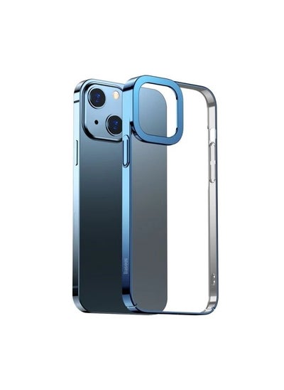 اشتري Luxury Metal  Frame Phone Cover iPhone 13 Blue في الامارات