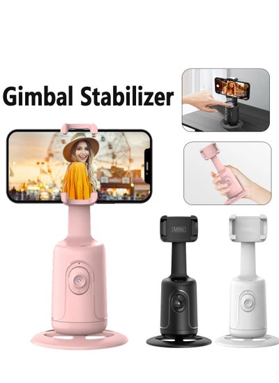 Buy 360 Rotation Follow-up Selfie Stick Stabilizer Camera Phone Holder Tripod Desktop Tracking Selfie Stick Stand For Tiktok Live Photography in UAE