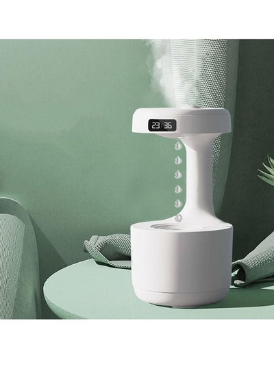 اشتري Paperbacks Anti-Gravity Water Droplet Humidifier, Cool Mist Humidifier with Light Mode Led Display Shutdown Protection USB Humidifier Air Humidifier for Home Office Bedroom Desktop في السعودية