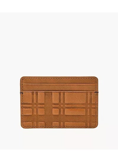 Buy Fossil Men's Leather Minimalist Card Case Front Pocket Wallet in UAE