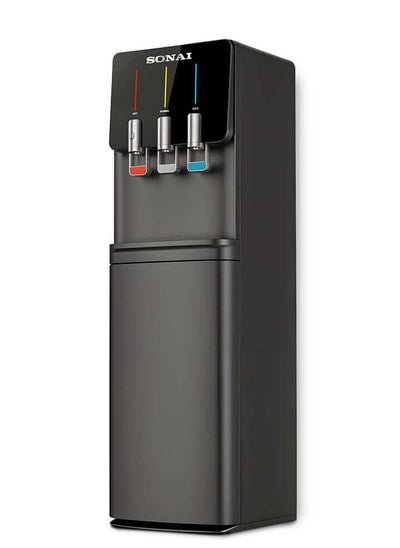 Buy Sonai Water Dispenser ,3 Taps , Top Loading With Refrigerator 17.7 L , Black , MAR-2250F in Egypt