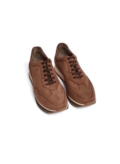 Buy Elegant Genuine Leather Lace - Up Sneakers in Egypt