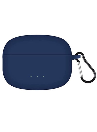 Buy Case Cover Silicone Compatible with Oraimo FreePods 3C ENC Portable Case Protective Cover With Hook For Oraimo FreePods 3C ENC (Dark Blue) in Egypt
