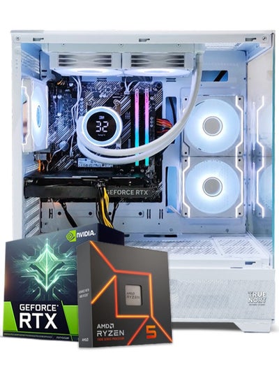 Buy Gaming PC, AMD Ryzen 5-5500, RTX 3050, 16GB RAM, 1TB SSD,Window 11 Pro, White Case in UAE