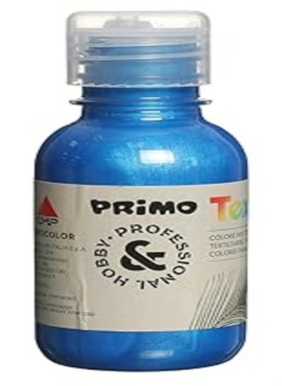 Buy Primo 410TXM125 500 Textile Acrylic Paint, 125 ml, Metallic Blue in Egypt