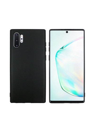 Buy Soft TPU Phone Case Cover for Samsung Galaxy Note 10 Plus Black in Saudi Arabia