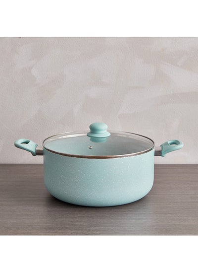 اشتري Marble Coating Casserole with Lid 28x28 cm في الامارات