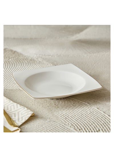 Buy Peace Square Soup Plate 28.5 x 3.5 x 28.5 cm in UAE