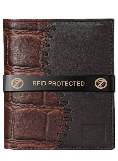 اشتري محفظة جلدية أصلية محمية بتقنية RFID للرجال أنيقة في الامارات