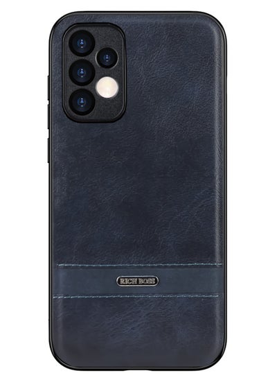 Buy Rich Boss Leather Back Cover For Samsung Galaxy A13 4G (Blue) in Egypt