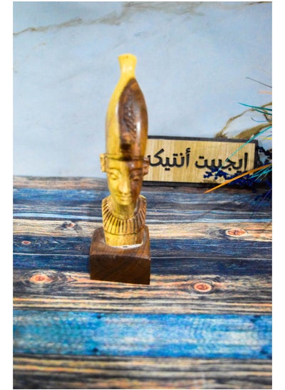 Buy Ramesses statue, carved from mastodon wood, produced by Egypt Antiques, 100% handmade in Egypt