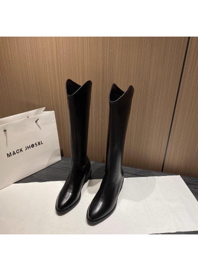 Buy 2023 Cowboy Knight Boots for WomenBlack 39 [comfortable and not tired feet]] Black 39 [comfortable and not tired feet]] in UAE