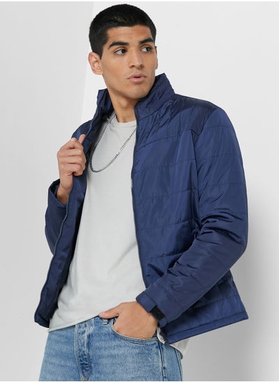 Buy Quilted High Collar Jacket in Saudi Arabia