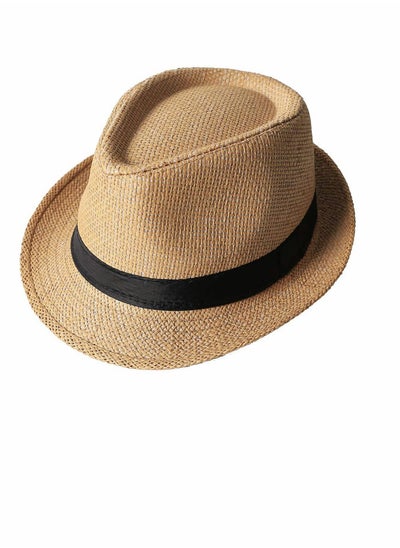 Buy Next Straw Hat Fashion Men Women Unisex Panama Jazz Trilby Cap in Saudi Arabia