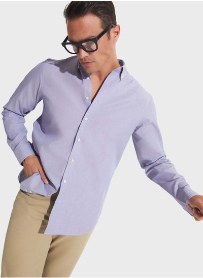 اشتري Striped Regular Fit Button Down Shirt  Shirt في الامارات